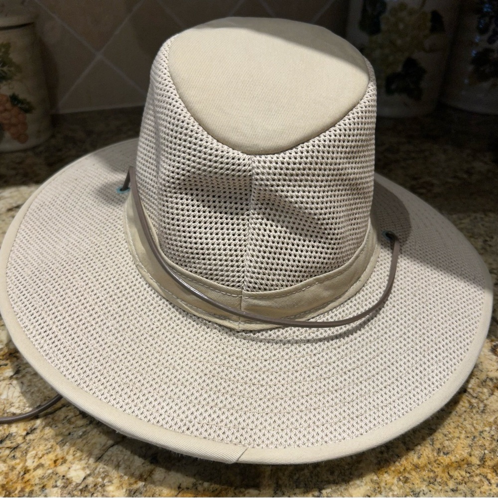 Henschel Aussie Mesh Packable Sun Protection Breezer Outdoor Unisex Hat Sz M - Picture 3 of 8